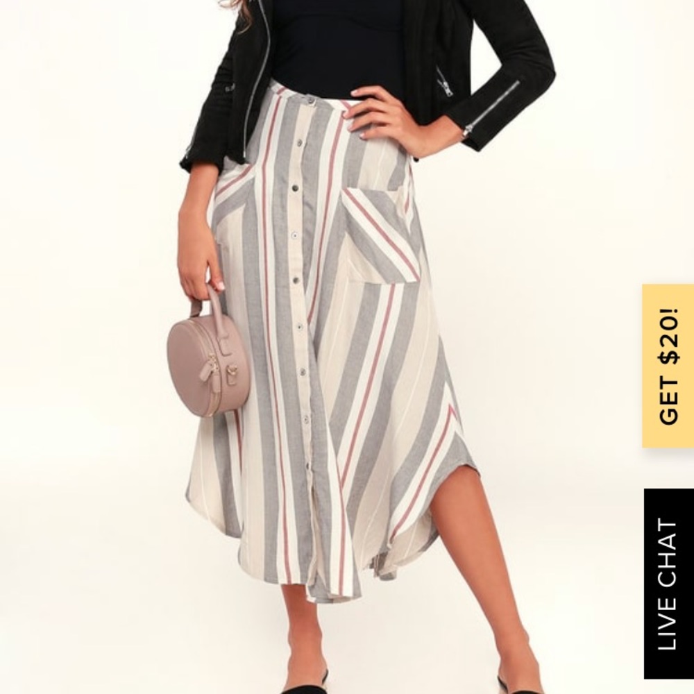 Striped skirt